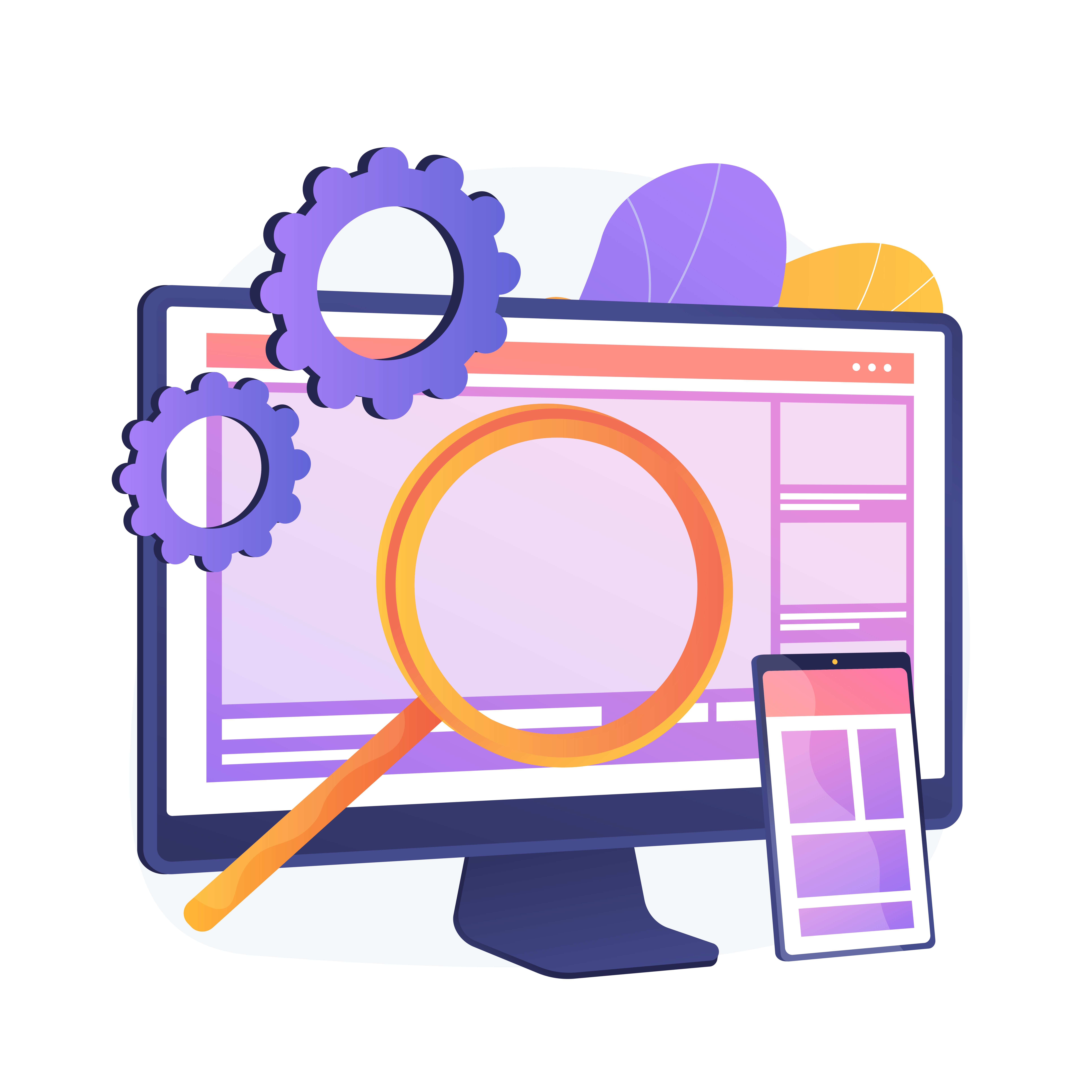 Ilustración Trabajo de Posicionamiento SEO